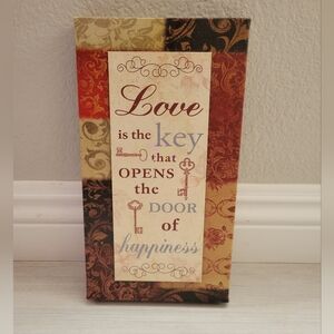 Elegant Canvas Multicolor Wall Art Decor 11"x 6" Warm and Neutral Colors